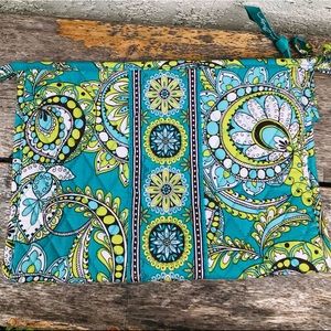 Vera Bradley Peacock large make up toiletries bag